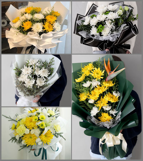 贵州毕节市黔西县洪水镇新桥村白事花束代送